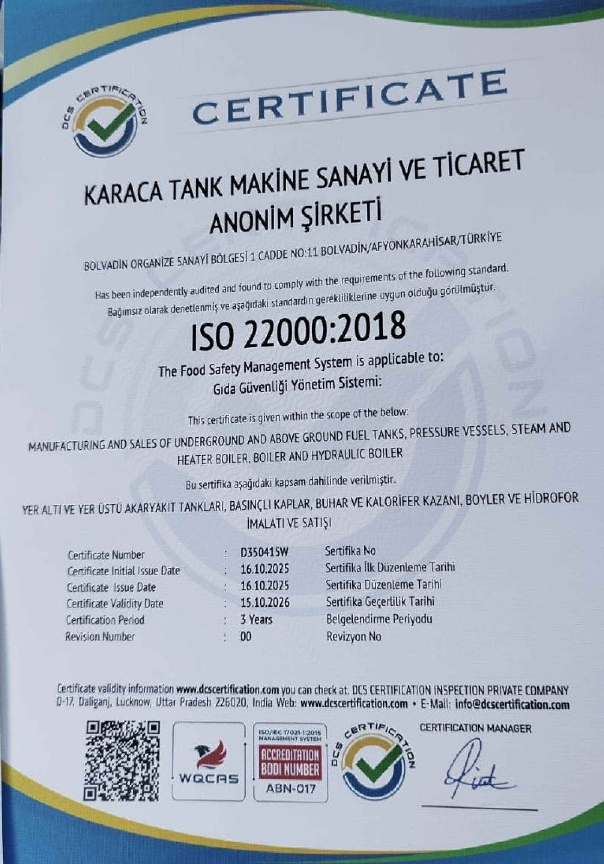 ISO 22000:2018